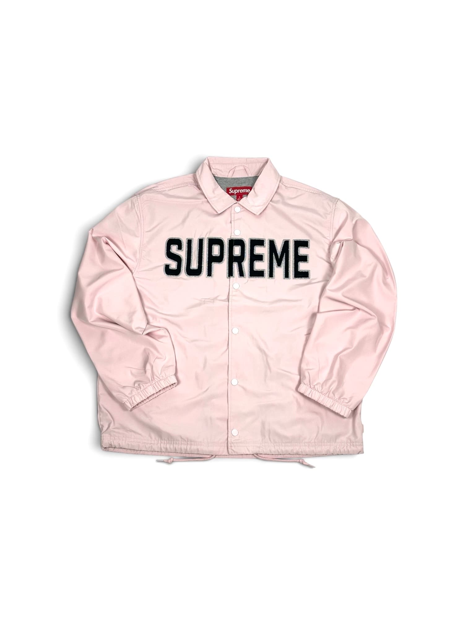 Supreme Spellout Coaches Jacket (pink) — photo 1