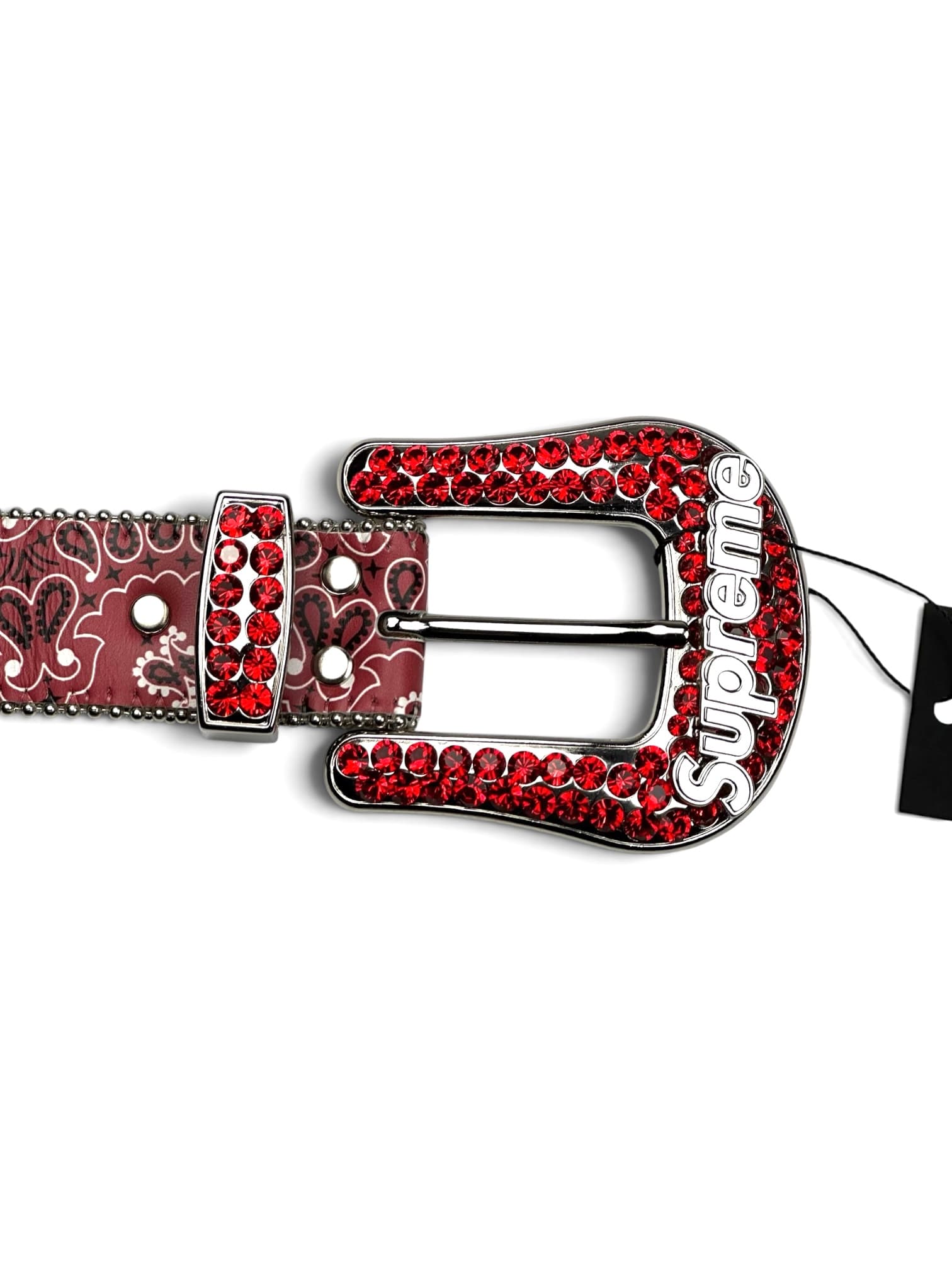 Supreme® x b.b. simon bandana belt (red) — photo 1